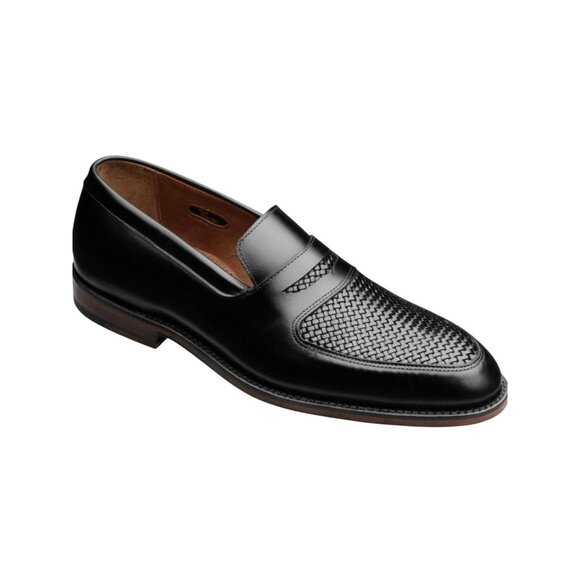 Allen Edmonds Carlsbad Mens 9.5E Leather Weave Penny Loafers Slip On Dress Shoes - Picture 14 of 14